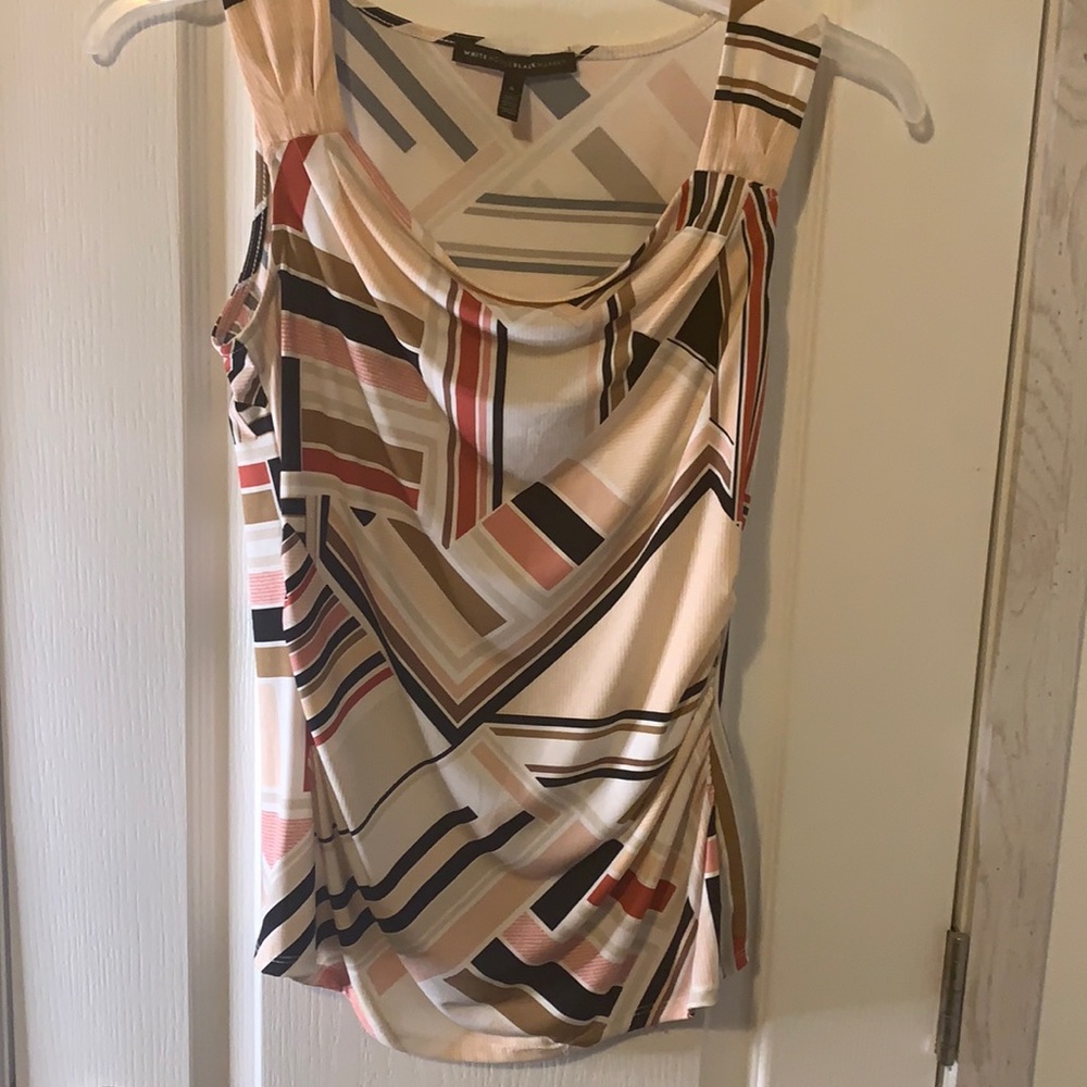 Dress tank with geometric shapes